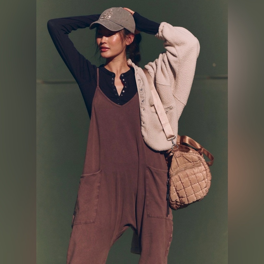 Free People Movement Hot Shot Onesie. Dark espresso - Picture 2 of 4